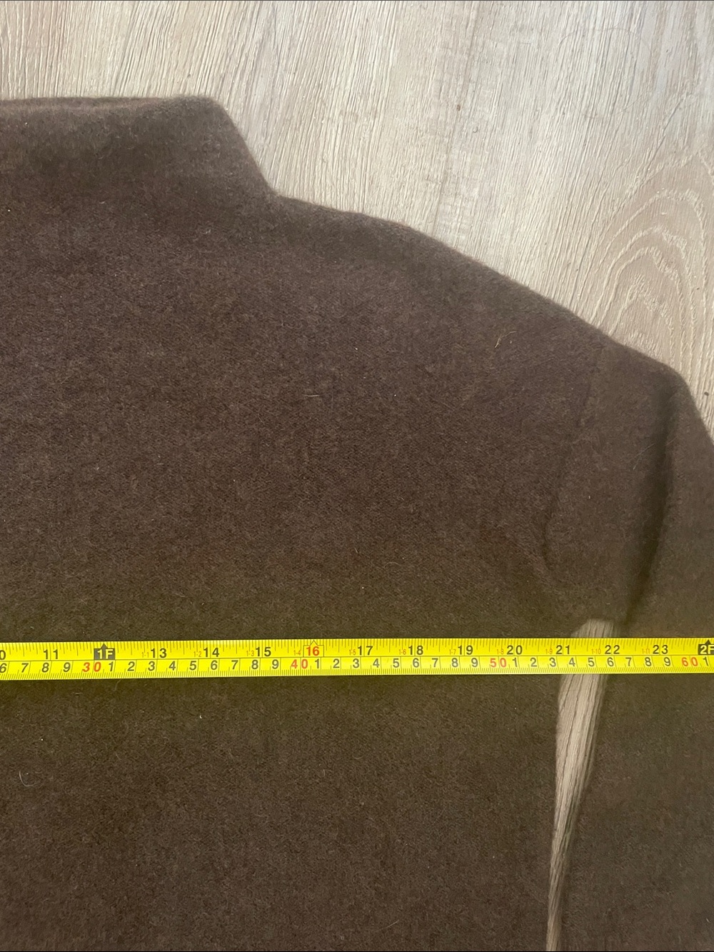 Vince Cashmere Funnel Neck Sweater Chocolate Brown Size S Fall 2020 Oversized - Picture 10 of 12